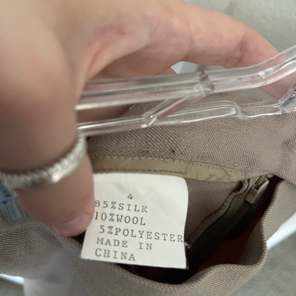 Silk & Wool Vintage Pencil Skirt - Picture 3 of 4